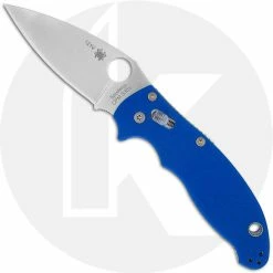 Spyderco Knives Spyderco Manix 2 C101GPBL2 - Sprint Run - S30V Drop Point - Royal Blue G10 - Discontinued Item - Serial Numbered - BNIB