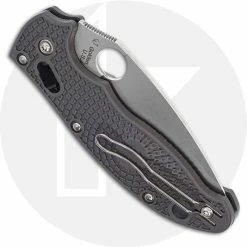 Spyderco Knives Spyderco Manix 2 Lightweight, CTS Maxamet Steel Blade, C101PGY2 -Case Knives Shop SP C101PGY2 CLOSED BACK