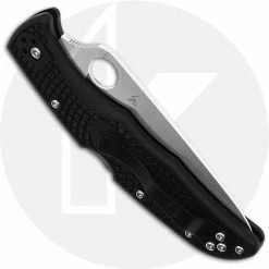 Spyderco Knives Spyderco Endura 4 Lightweight, Flat Ground, SP-C10FPBK 6 Spyderco Knives Spyderco Endura 4 Lightweight, Flat Ground, SP-C10FPBK -Case Knives Shop SP C10FPBK CLOSED BACK