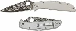 Spyderco Knives Spyderco Endura 4 Titanium Damascus, SP-C10TIPD
