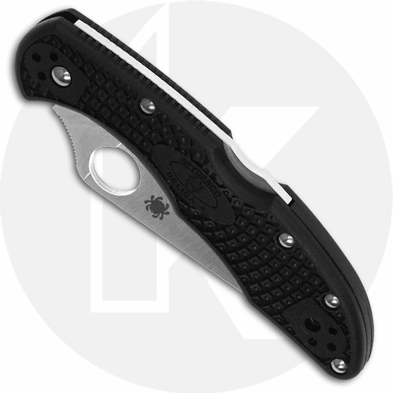 Spyderco Knives Spyderco Delica 4 Lightweight, Flat Ground, SP-C11FPBK 2 Spyderco Knives Spyderco Delica 4 Lightweight, Flat Ground, SP-C11FPBK - Image 2