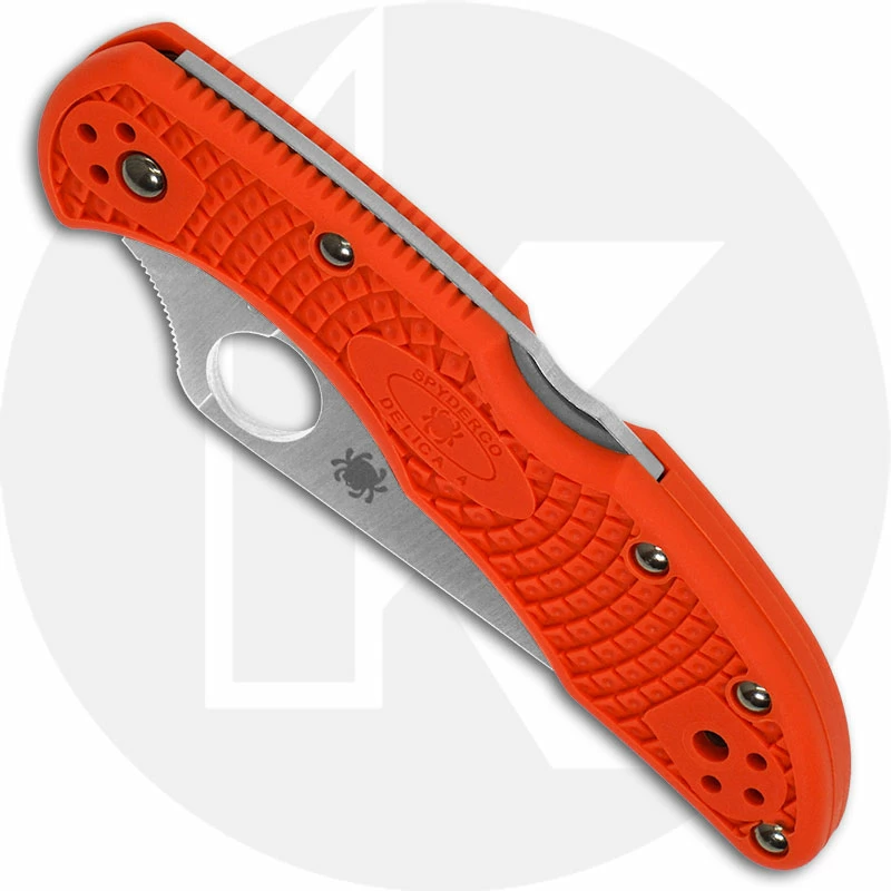 Spyderco Knives Spyderco Delica 4 Lightweight, Orange, SP-C11FPOR 2 Spyderco Knives Spyderco Delica 4 Lightweight, Orange, SP-C11FPOR - Image 2