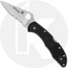 Spyderco Knives Spyderco Delica 4 Lightweight - C11FPSBKRD - Thin Red Line - Part Serrated - Black / Red FRN