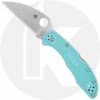 Spyderco Knives Spyderco Delica 4 Wharncliffe C11FPWCTL - S30V Wharncliffe - Tantalizing Teal - MGE Exclusive