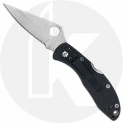 Spyderco Knives Spyderco Delica Knife - C11LCFP - Discontinued Item - Serial Number - BNIB - Limited Run - Left Handed - Plain Edge - Carbon Fiber