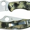 Spyderco Knives Spyderco Delica 4 Knife C11ZFPGITD - Flat Ground VG10 - Glow In The Dark Zome FRN