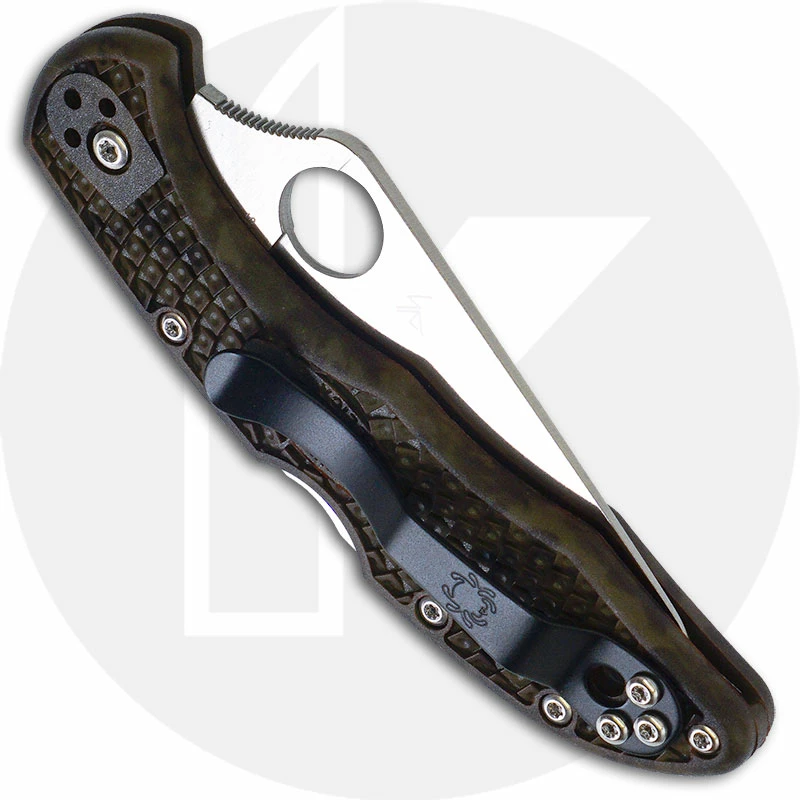 Spyderco Knives Spyderco Delica 4 Zome Green FRN, C11ZFPGR 3 Spyderco Knives Spyderco Delica 4 Zome Green FRN, C11ZFPGR - Image 3