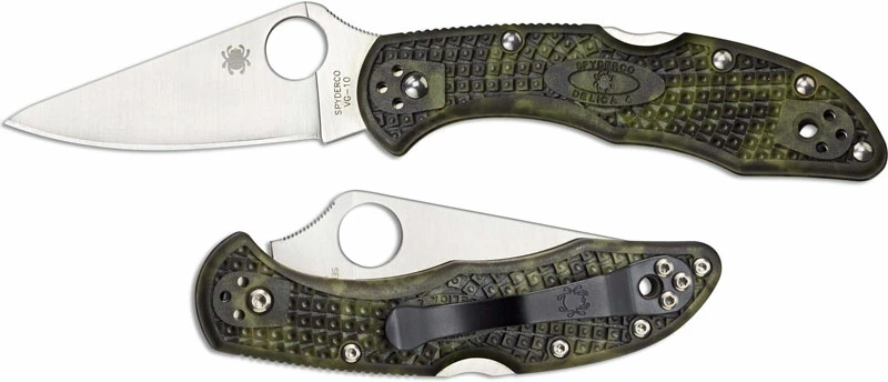 Spyderco Knives Spyderco Delica 4 Zome Green FRN, C11ZFPGR 4 Spyderco Knives Spyderco Delica 4 Zome Green FRN, C11ZFPGR - Image 4