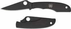 Spyderco Knives Spyderco Grasshopper Slip Joint Knife - C138BKP - Black Sandvik 12C27 Drop Point - Black Stainless Steel - Key Ring Hole