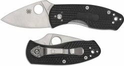 Spyderco Knives Spyderco Ambitious Lightweight C148PBK - Plain Edge - Black FRN - Liner Lock Folder