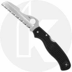 Spyderco Knives Spyderco Rescue C14SBK - Serrated - Black FRN - Discontinued Item - Serial Number - BNIB - 2002