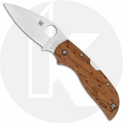 Spyderco Knives Spyderco Chaparral Knife - C152WDP - CTS XHP Leaf Blade - Birdseye Maple - Back Lock