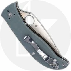 Spyderco Knives Spyderco C220GPGY Polestar Knife, 3.3 Inch CTS BD1 Blade, Gray G10 Handle -Case Knives Shop SP C220GPGY NEW CLOSED BACK