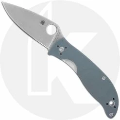 Spyderco Knives Spyderco C220GPGY Polestar Knife, 3.3 Inch CTS BD1 Blade, Gray G10 Handle