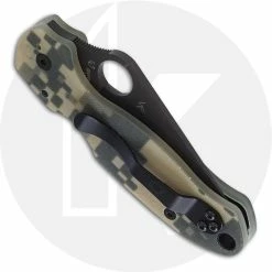 Spyderco Knives Spyderco C223GPCMOBK Para 3 - Black CPM S45VN - Camo G10 - Compression Lock - USA Made 6 Spyderco Knives Spyderco C223GPCMOBK Para 3 - Black CPM S45VN - Camo G10 - Compression Lock - USA Made -Case Knives Shop SP C223GPCMOBK CLOSED BACK NEW