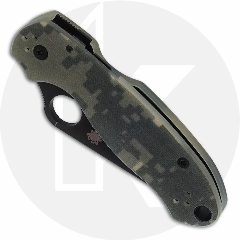 Spyderco Knives Spyderco C223GPCMOBK Para 3 - Black CPM S45VN - Camo G10 - Compression Lock - USA Made 2 Spyderco Knives Spyderco C223GPCMOBK Para 3 - Black CPM S45VN - Camo G10 - Compression Lock - USA Made - Image 2