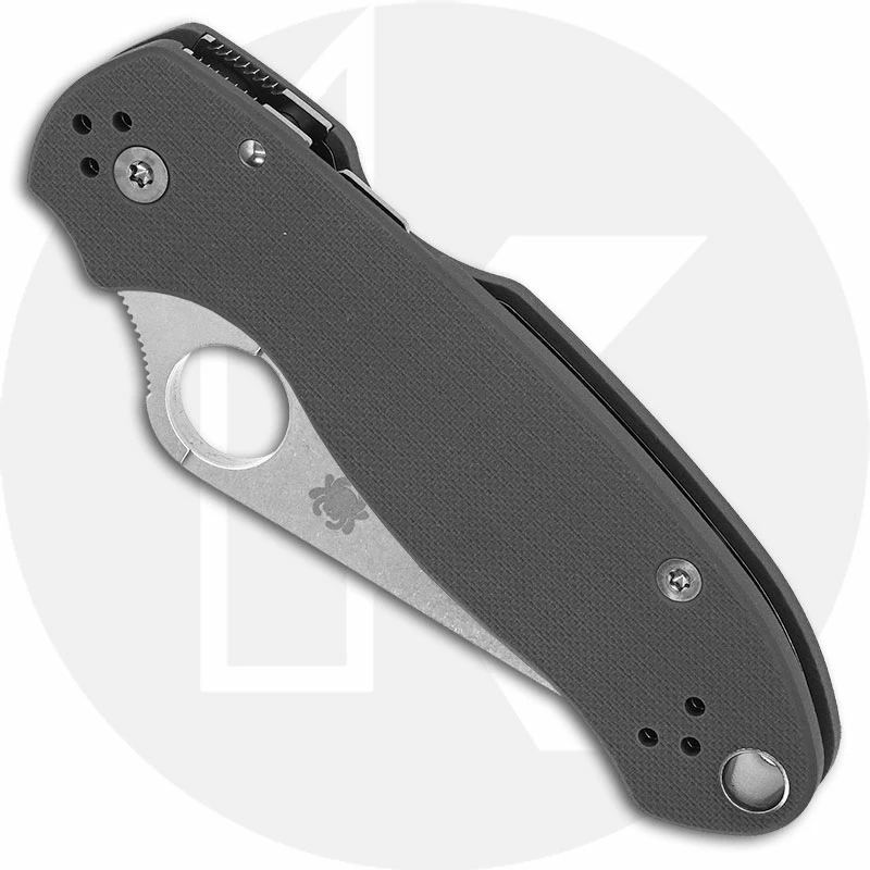 Spyderco Knives Spyderco C223GPDGY Para 3 Maxamet Gray G10 Compression Lock Folder USA Made 2 Spyderco Knives Spyderco C223GPDGY Para 3 Maxamet Gray G10 Compression Lock Folder USA Made - Image 2