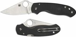 Spyderco Knives Spyderco C223PBK Para 3 Lightweight EDC Knife, Satin Blade, Black FRN Handle With Compression Lock USA Made -Case Knives Shop SP C223PBK