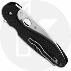 Spyderco Knives Spyderco C228CFP Sliverax Knife Paul Alexander EDC Carbon Fiber And G10 Compression Lock Flipper -Case Knives Shop SP C228CFP CLOSED BACK