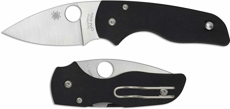 Spyderco Knives Spyderco C230GP Lil' Native Compact EDC Folding Knife Leaf Blade Black G10 With Compression Lock 1 Spyderco Knives Spyderco C230GP Lil' Native Compact EDC Folding Knife Leaf Blade Black G10 With Compression Lock