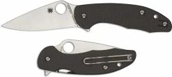 Spyderco Knives Spyderco Mantra 3 C233CFP Knife Leaf Blade Carbon Fiber G10 Compression Lock Flipper Folder -Case Knives Shop SP C233CFP