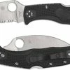 Spyderco Knives Spyderco C243FSWCBK Endela Wharncliffe - Serrated VG10 Wharncliffe - Black FRN - Lock Back