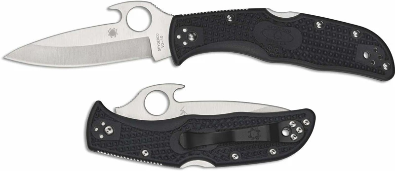 Spyderco Knives Spyderco Endela C243PGYW - Drop Point With Emerson Opener - Blue Gray FRN Handle 4 Spyderco Knives Spyderco Endela C243PGYW - Drop Point With Emerson Opener - Blue Gray FRN Handle - Image 4