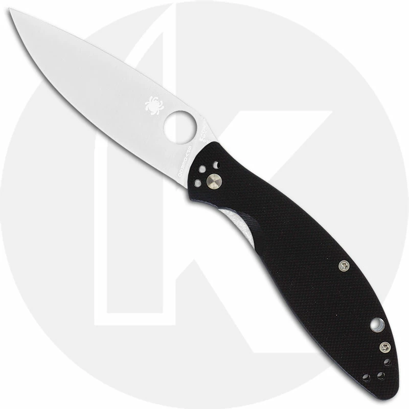 Spyderco Knives Spyderco Astute Knife C252GP - Value Folder - Drop Point Blade - Black G10 Handle - Liner Lock 1 Spyderco Knives Spyderco Astute Knife C252GP - Value Folder - Drop Point Blade - Black G10 Handle - Liner Lock