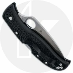 Spyderco Knives Spyderco LeafJumper Knife - C262SBK - Serrated VG-10 Leaf Shape Blade - Black FRN - Lock Back 5 Spyderco Knives Spyderco LeafJumper Knife - C262SBK - Serrated VG-10 Leaf Shape Blade - Black FRN - Lock Back -Case Knives Shop SP C262SBK CLOSED BACK