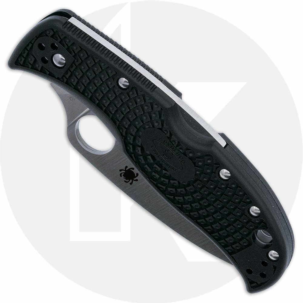 Spyderco Knives Spyderco LeafJumper Knife - C262SBK - Serrated VG-10 Leaf Shape Blade - Black FRN - Lock Back 2 Spyderco Knives Spyderco LeafJumper Knife - C262SBK - Serrated VG-10 Leaf Shape Blade - Black FRN - Lock Back - Image 2