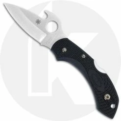Spyderco Knives Spyderco C28PGYW2 Dragonfly 2 Emerson Opener Knife - 2.28 Inch Drop Point - Dark Gray FRN Handle