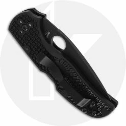 Spyderco Knives Spyderco Native 5 FRN Knife C41PBBK5 Black DLC Plain Edge Blade Black FRN Lock Back USA Made -Case Knives Shop SP C41PBBK5 CLOSED BACK