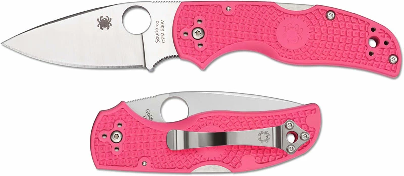 Spyderco Knives Spyderco Native 5 FRN Knife, Pink, SP-C41PPN5 1 Spyderco Knives Spyderco Native 5 FRN Knife, Pink, SP-C41PPN5