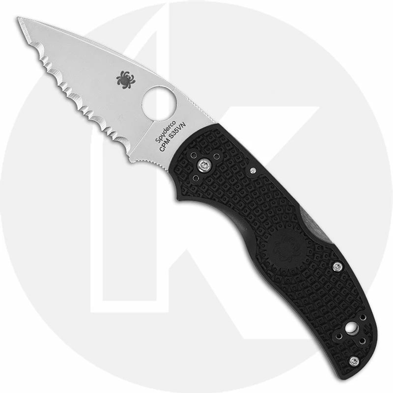 Spyderco Knives Spyderco Native 5 FRN Knife, Serrated, SP-C41SBK5 1 Spyderco Knives Spyderco Native 5 FRN Knife, Serrated, SP-C41SBK5