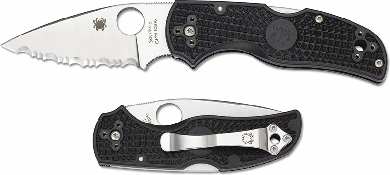 Spyderco Knives Spyderco Native 5 FRN Knife, Serrated, SP-C41SBK5 4 Spyderco Knives Spyderco Native 5 FRN Knife, Serrated, SP-C41SBK5 - Image 4