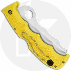 Spyderco Knives Spyderco Assist Salt Knife, SP-C79PSYL -Case Knives Shop SP C79PSYL CLOSED BACK