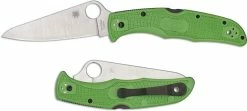 Spyderco Knives Spyderco Pacific Salt 2 Knife - C91FPGR2 - LC200N Drop Point - Green FRN - Lock Back