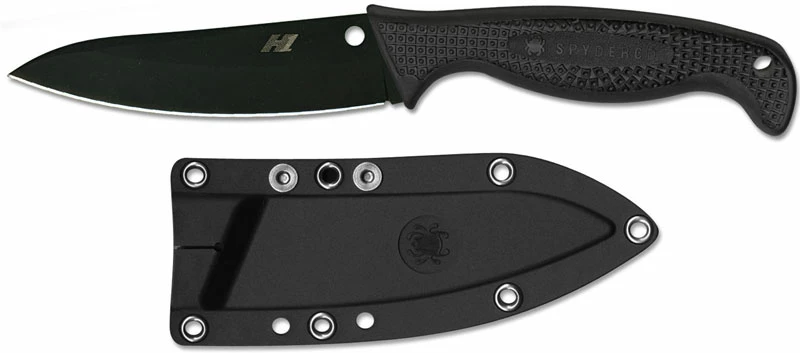 Spyderco Knives Spyderco Aqua Salt Knife, Black Blade, SP-FB23PBBK 1 Spyderco Knives Spyderco Aqua Salt Knife, Black Blade, SP-FB23PBBK