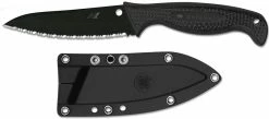 Spyderco Knives Spyderco Aqua Salt Knife, Serrated Black Blade, SP-FB23SBBK