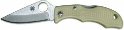 Spyderco Knives Spyderco Ladybug 3 Knife LPGITD3 - Saber Ground VG10 - Glow In The Dark FRN
